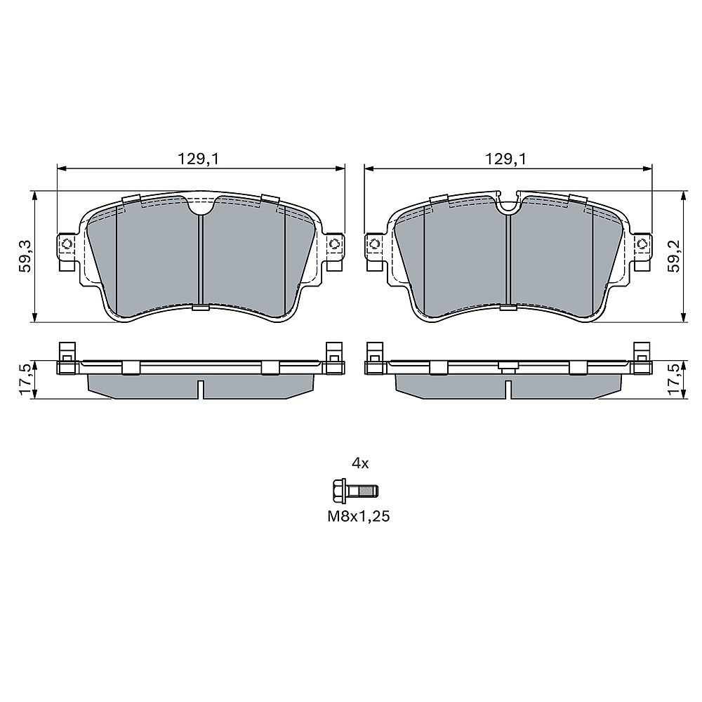 Kočione pločice BOSCH - 0 986 494 833