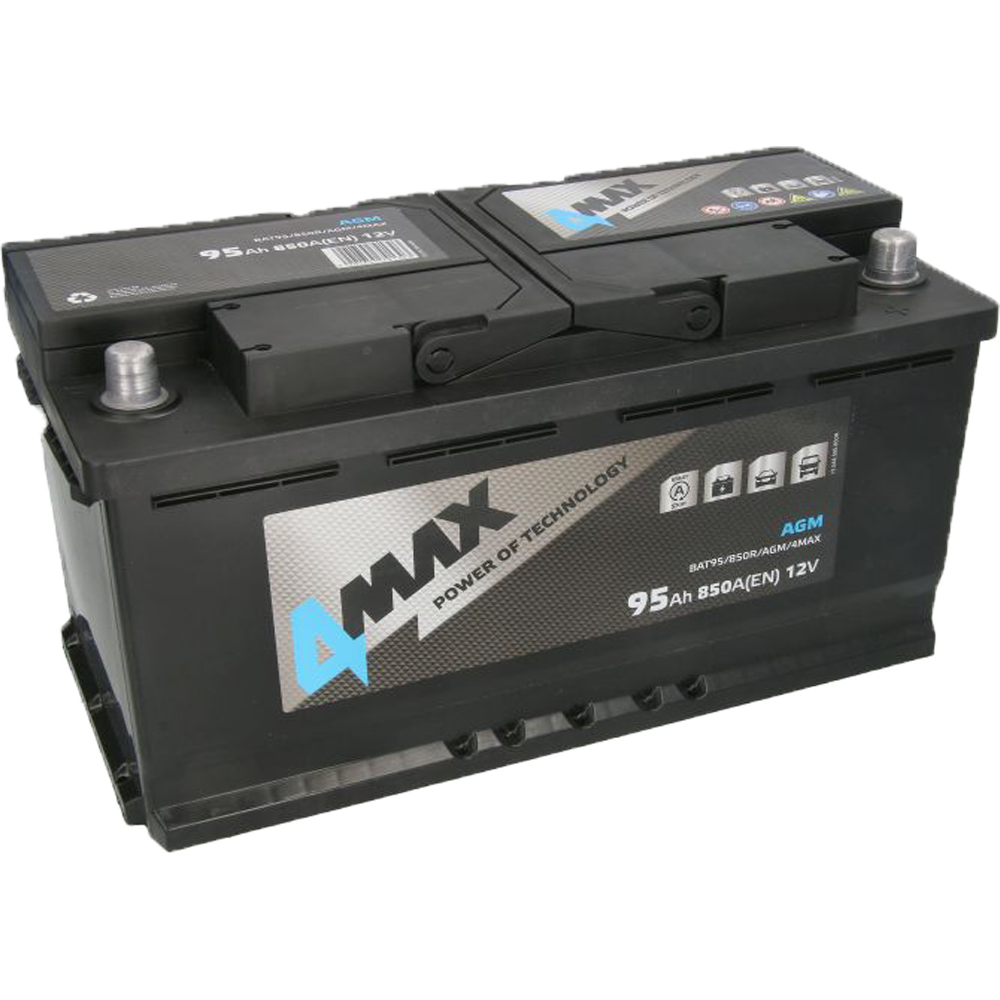 Akumulator 4MAX 12V 95Ah/850A AGM Start&Stop