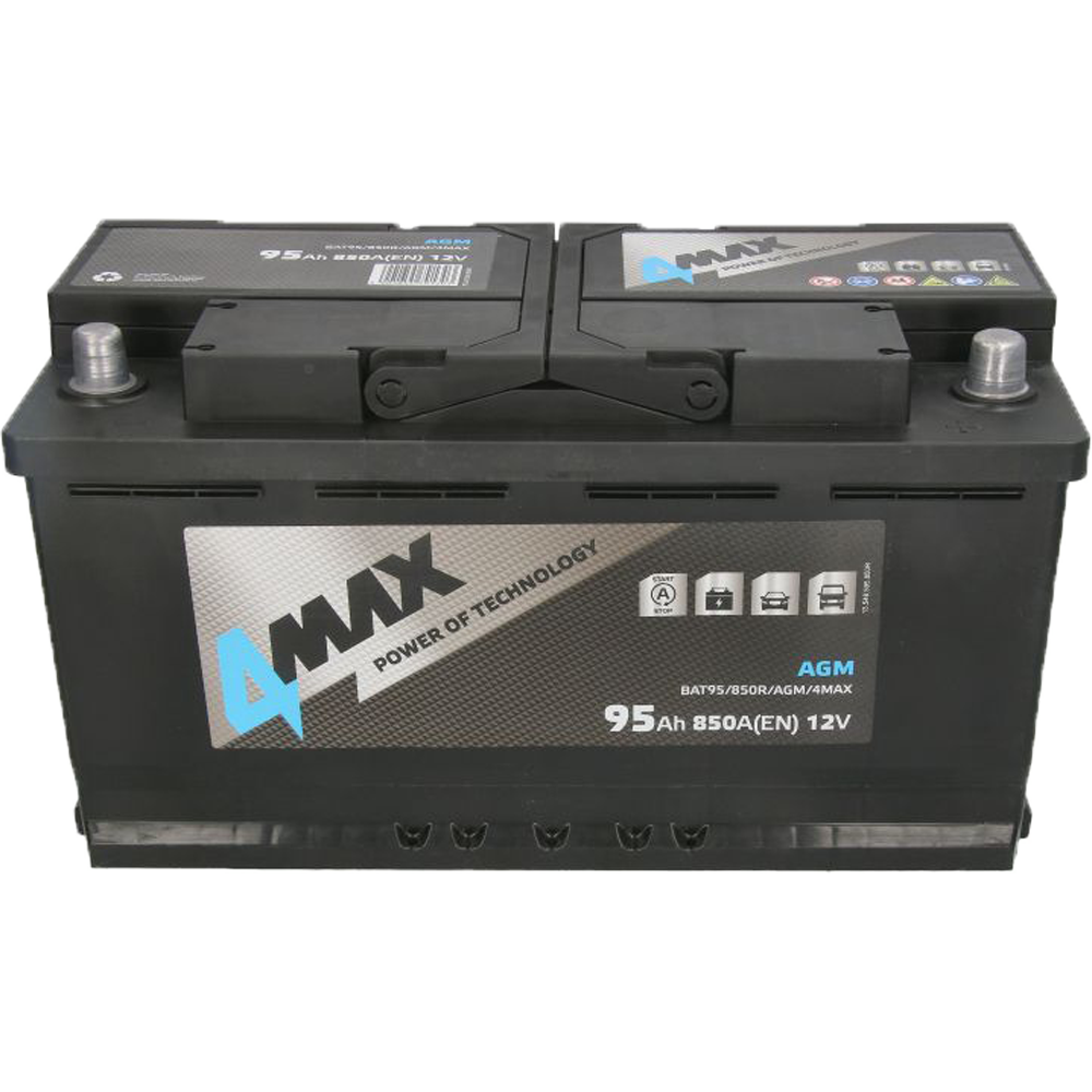 Akumulator 4MAX 12V 95Ah/850A AGM Start&Stop