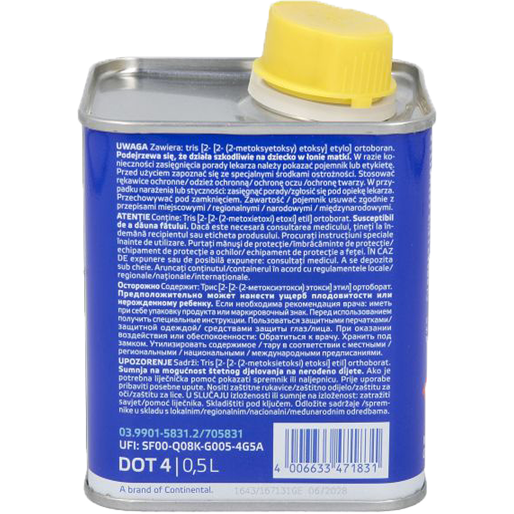 Kočiono ulje ATE DOT4 0,5L