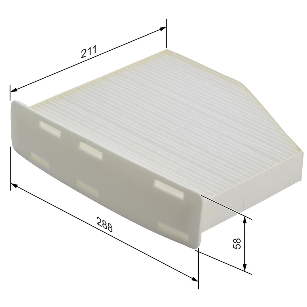 Filter kabine-klime BOSCH - 1 987 432 097