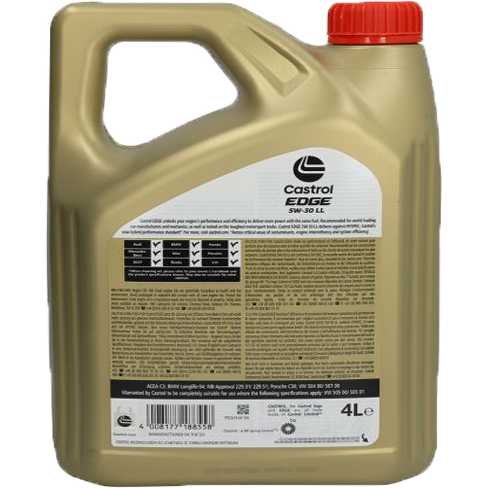 CASTROL EDGE 5W30 LL 4L