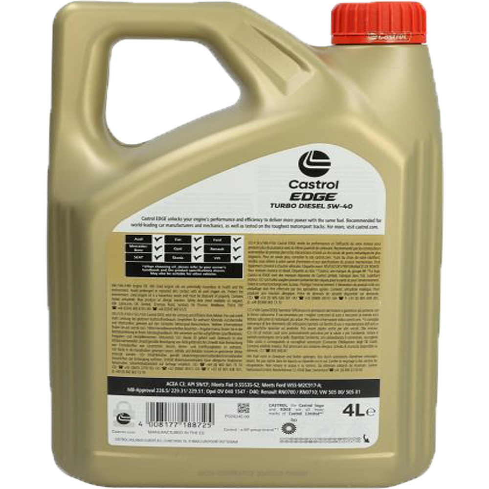 CASTROL EDGE 5W40 TD 4L