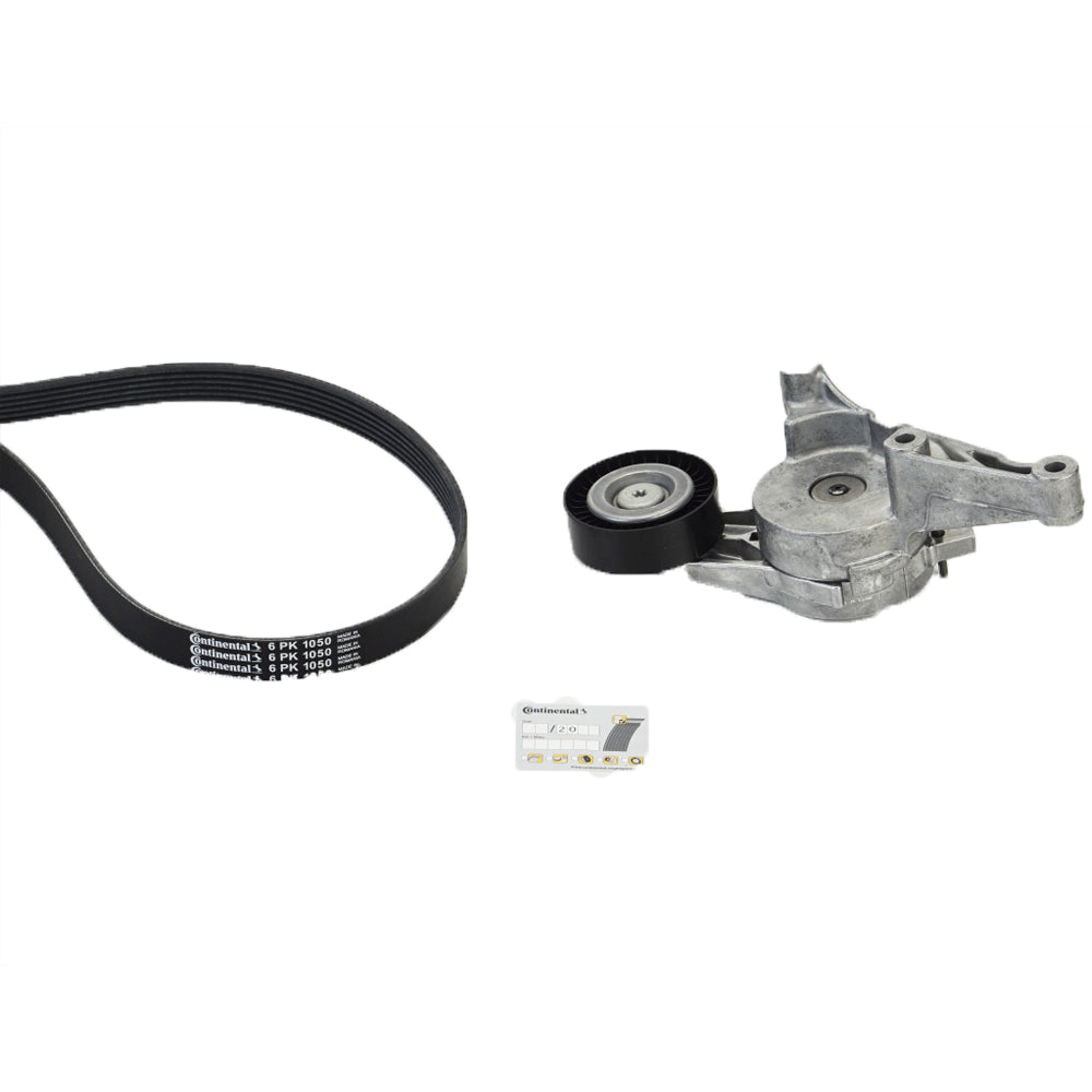 Garnitura klinastog rebrastog kaiša CONTINENTAL - Golf 5 1.9 TDI, BLS, BLX, BKC