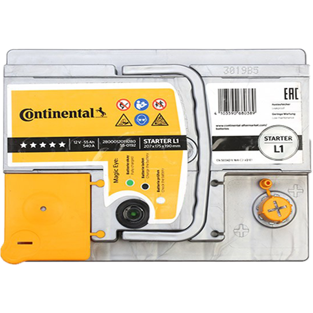 Akumulator CONTINENTAL 12V 55Ah/540A