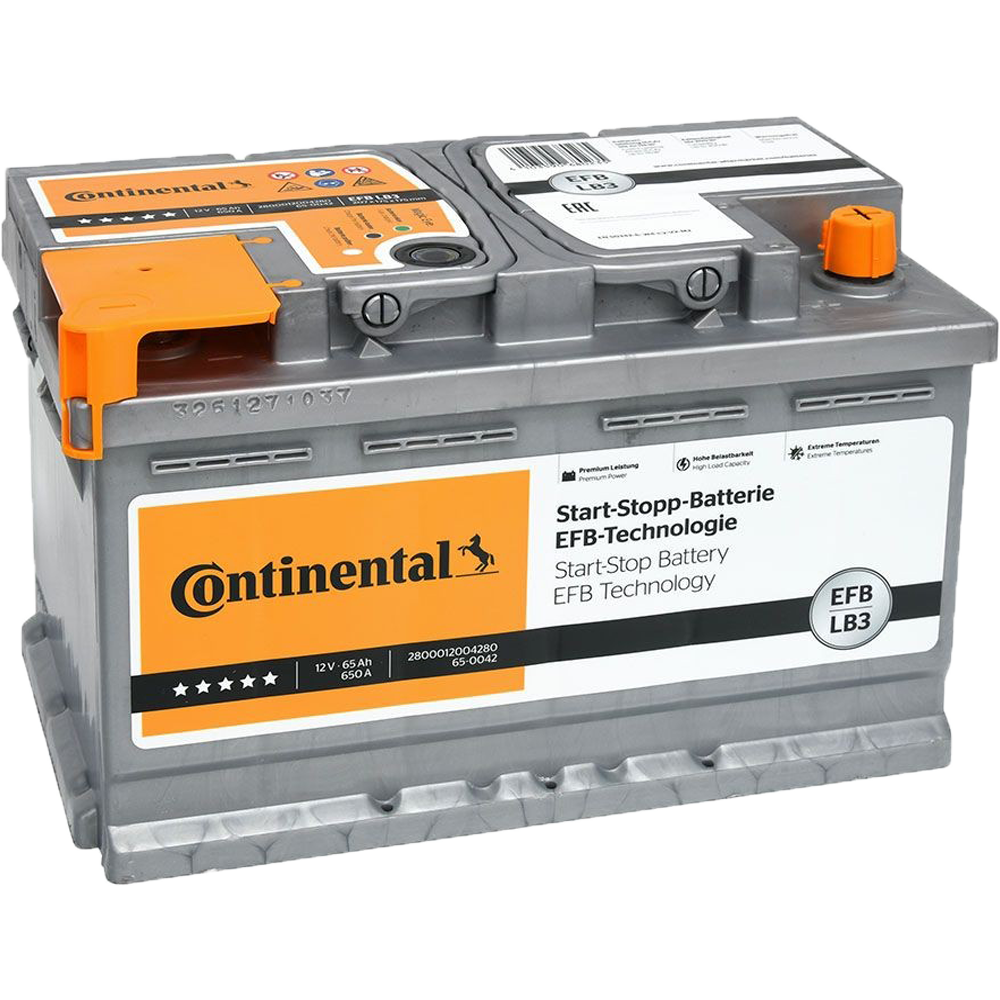 Akumulator CONTINENTAL 12V 65Ah/650A EFB Start&Stop