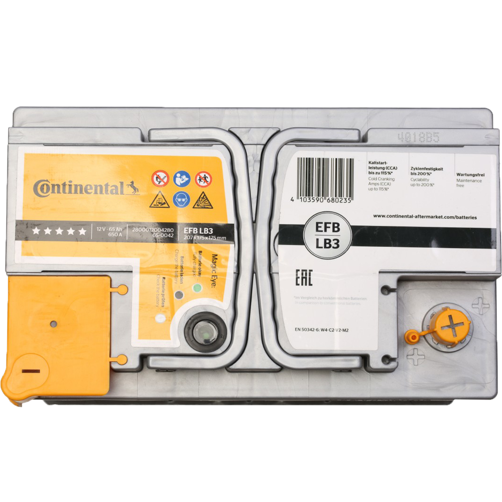 Akumulator CONTINENTAL 12V 65Ah/650A EFB Start&Stop