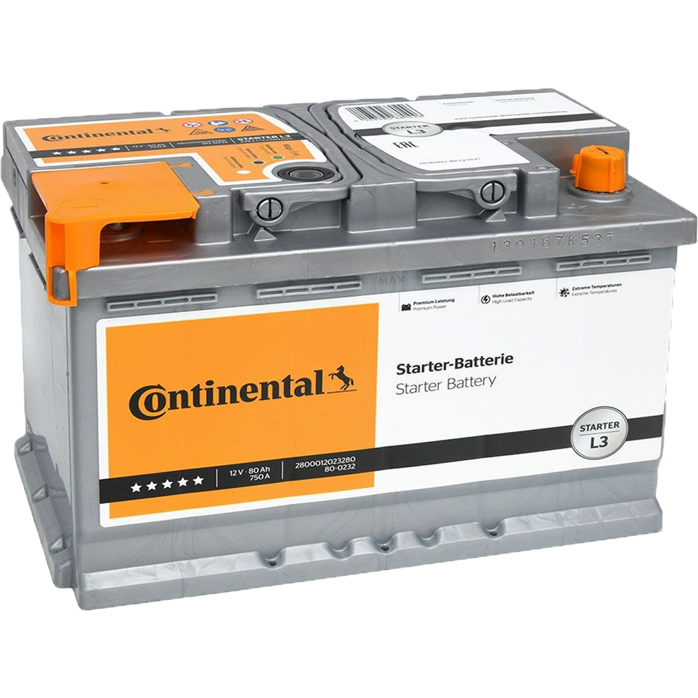 Akumulator CONTINENTAL 12V 80Ah/750A