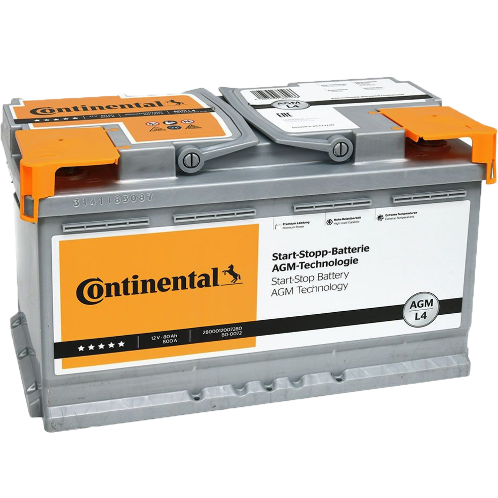 Akumulator CONTINENTAL 12V 80Ah/800A AGM Start&Stop
