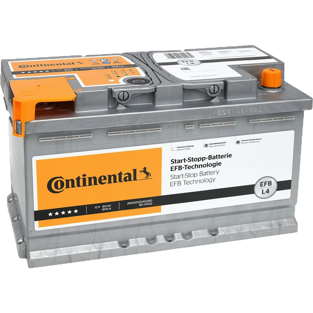 Akumulator CONTINENTAL 12V 80Ah/800A EFB Start&Stop