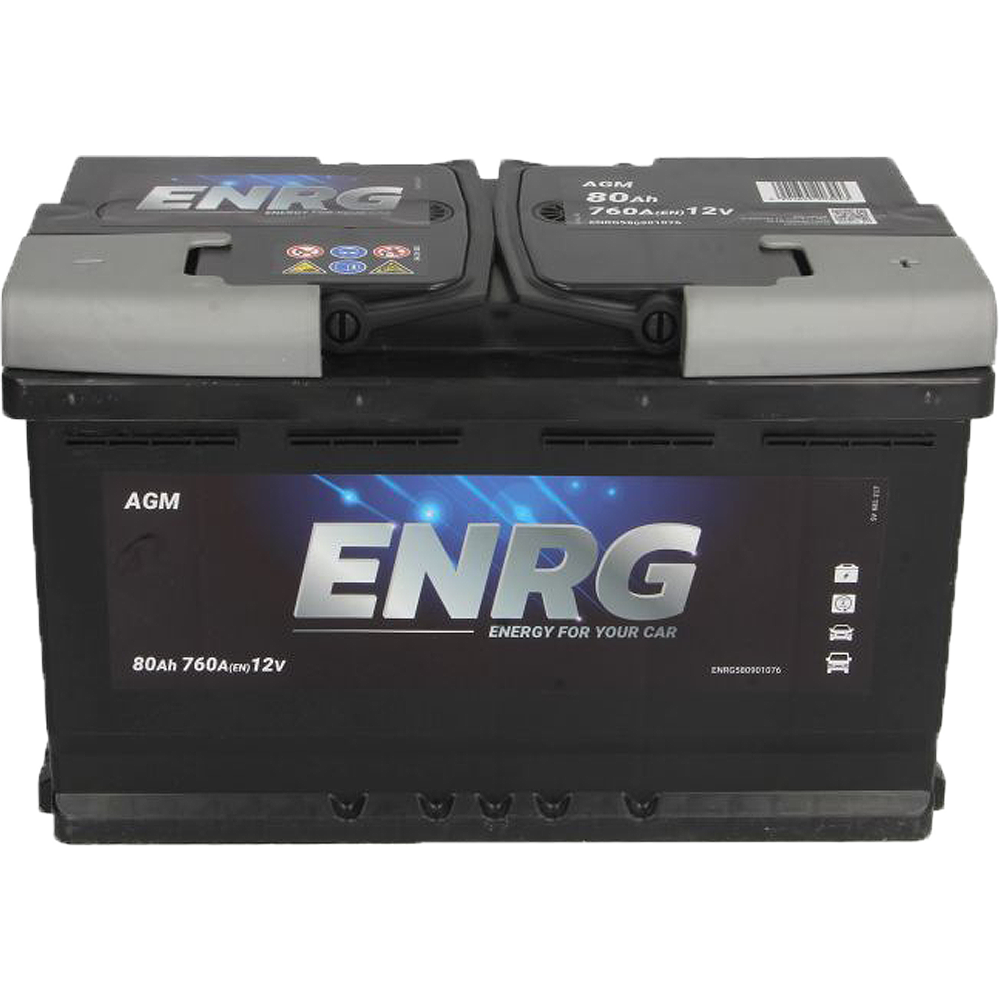 Akumulator ENRG 12V 80Ah/760A AGM Start&Stop