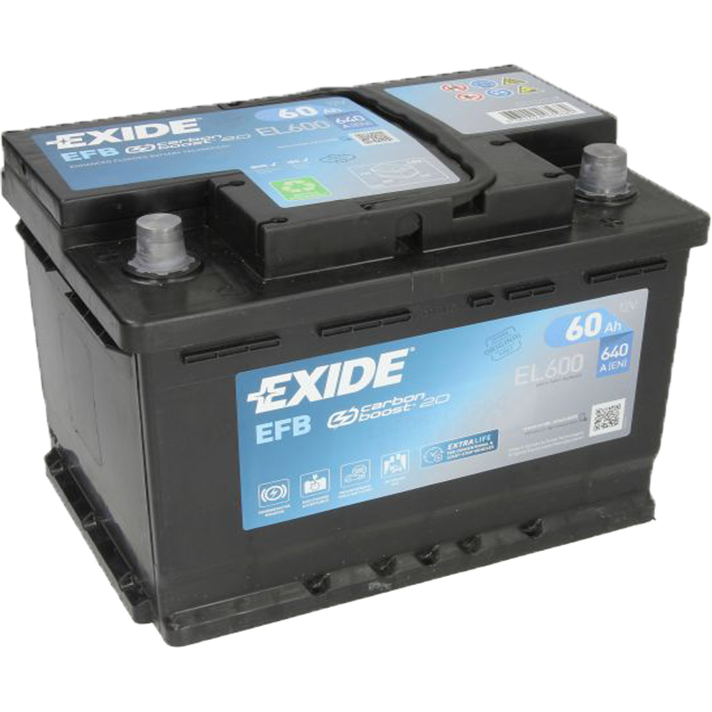 Akumulator EXIDE 12V 60Ah/640A EFB Start&Stop