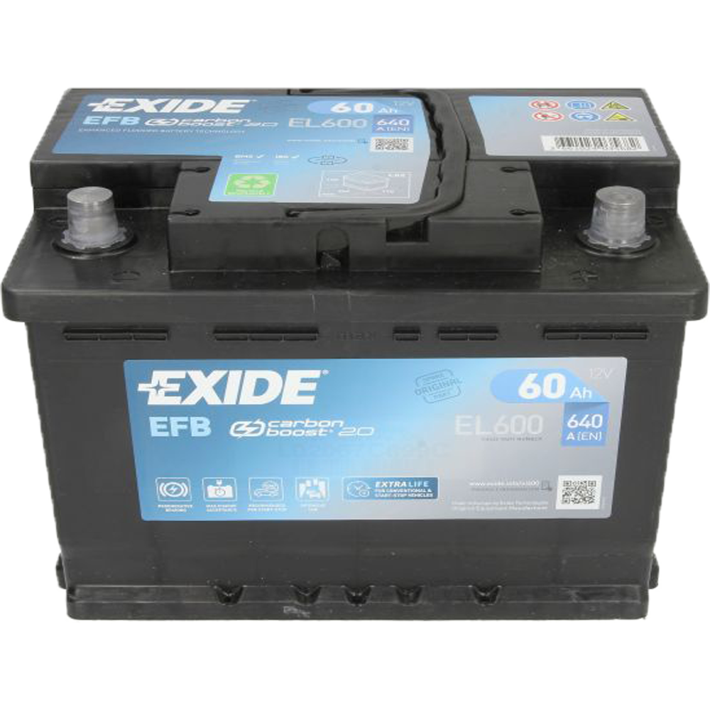 Akumulator EXIDE 12V 60Ah/640A EFB Start&Stop