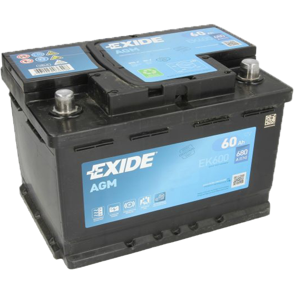 Akumulator EXIDE 12V 60Ah/680A AGM Start&Stop