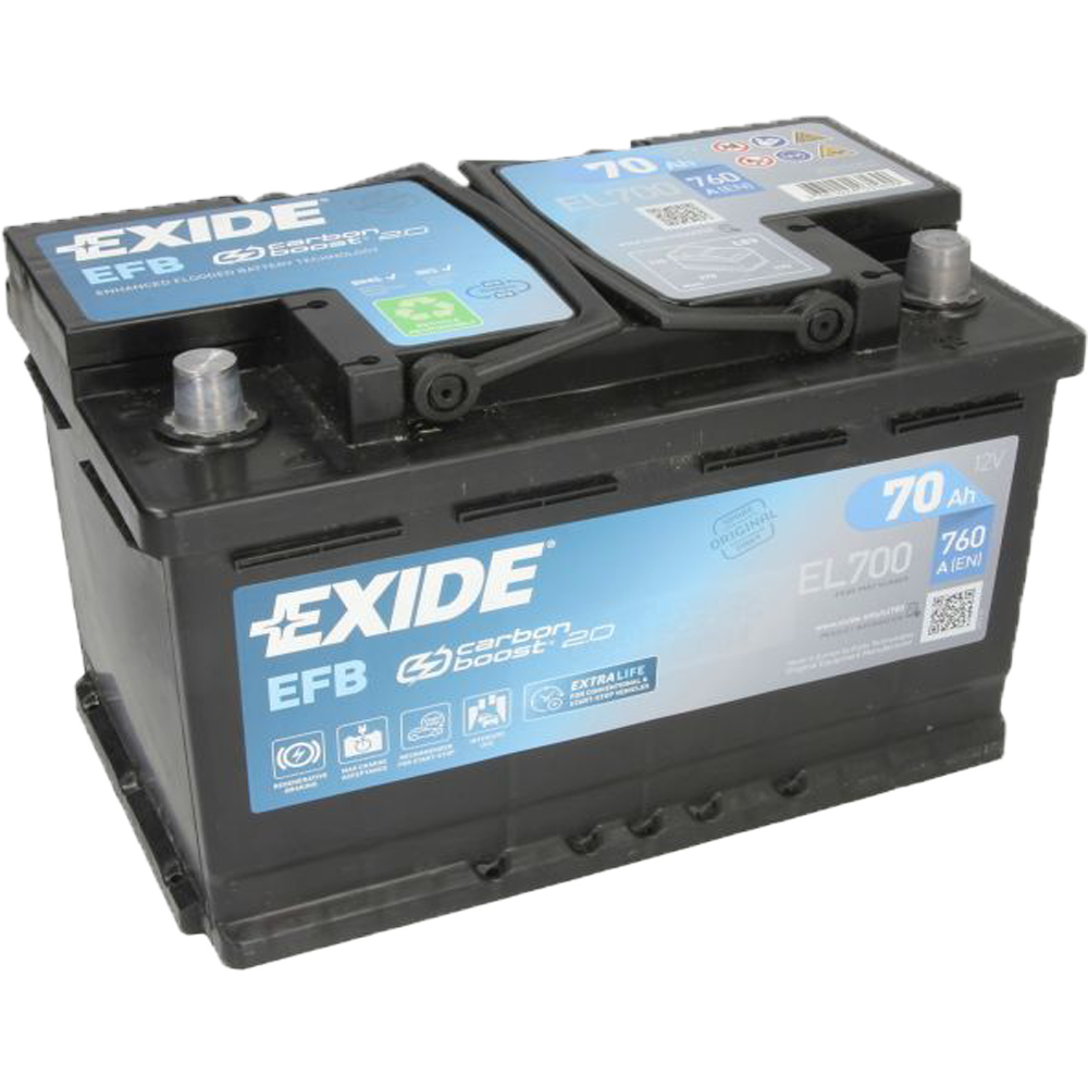 Akumulator EXIDE 12V 70Ah/760A EFB Start&Stop
