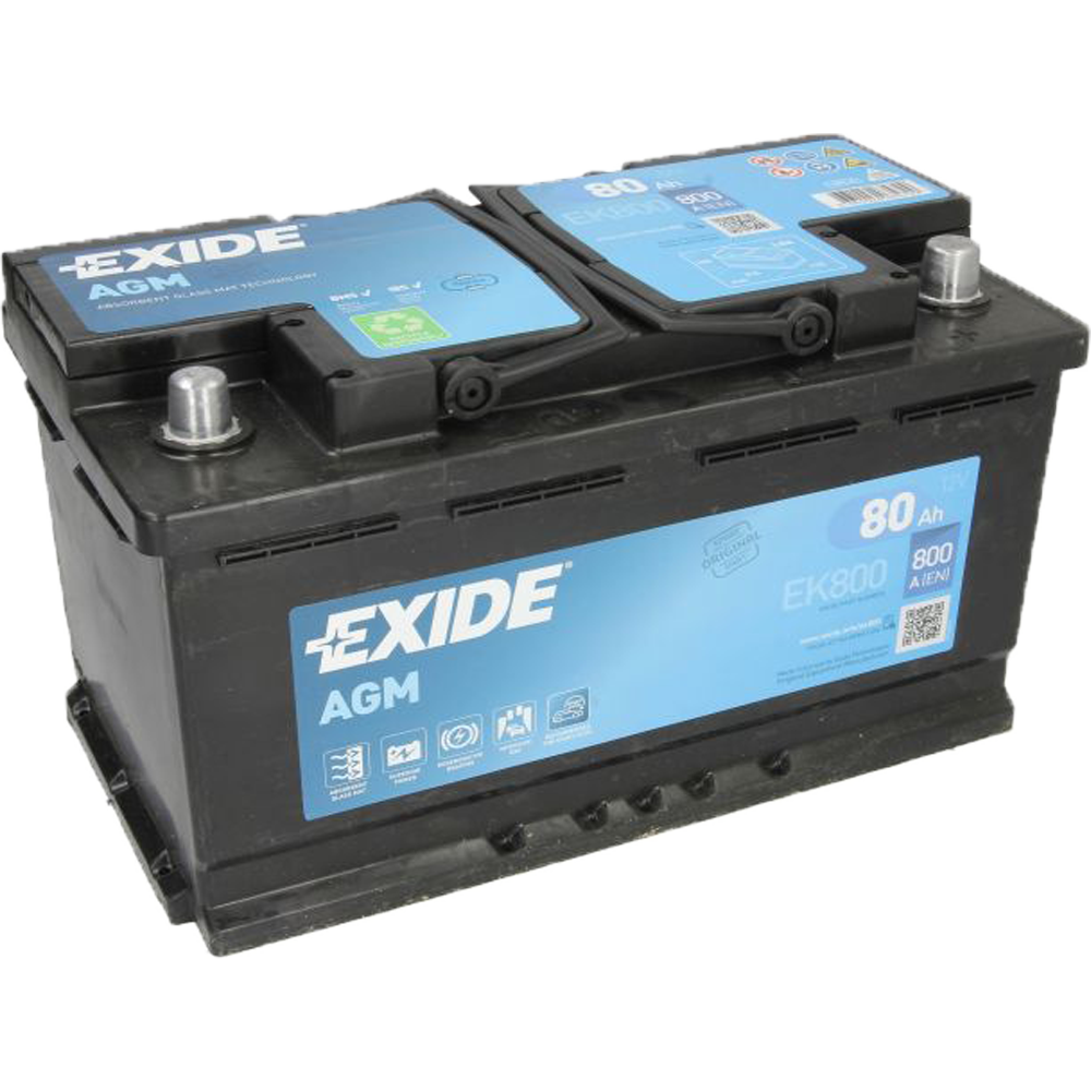 Akumulator EXIDE 12V 80Ah/800A AGM Start&Stop