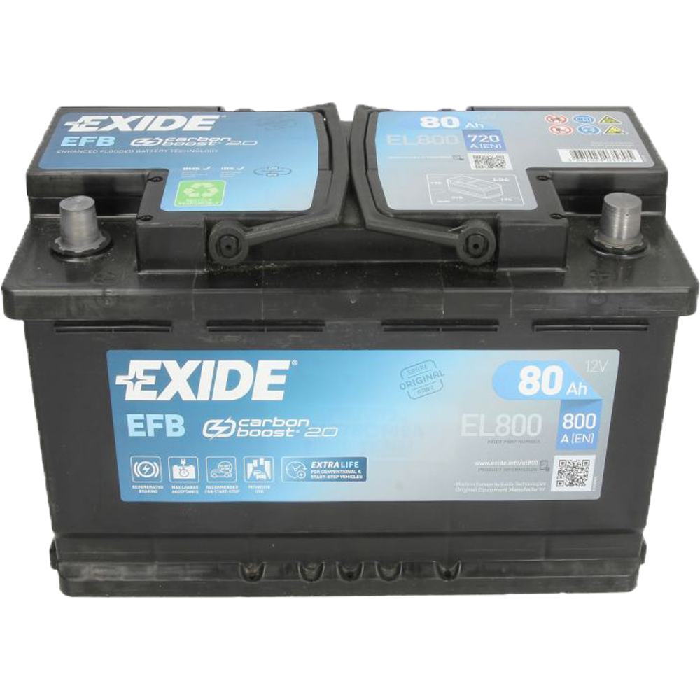 Akumulator EXIDE 12V 80Ah/800A EFB Start&Stop