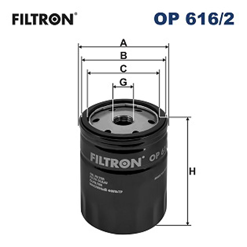 Filter ulja FILTRON - OP 616/2
