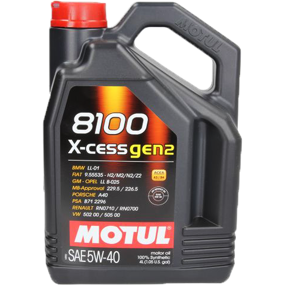 MOTUL 8100 X-CESS GEN2 5W40 1.0L i 4.0L