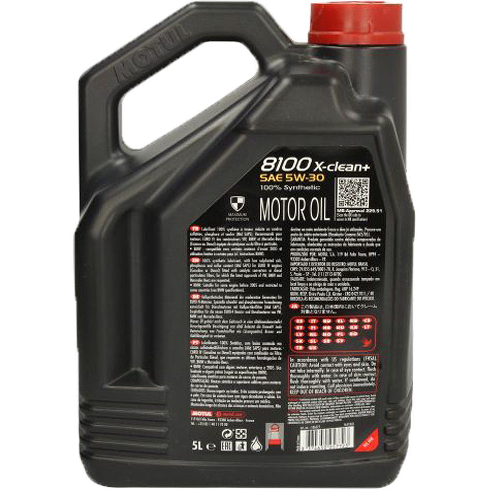 MOTUL 8100 X-CLEAN+ 5W30 1.0L i 5.0L