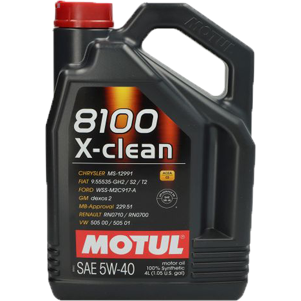 MOTUL 8100 X-CLEAN 5W40 C3 1.0L i 4.0L