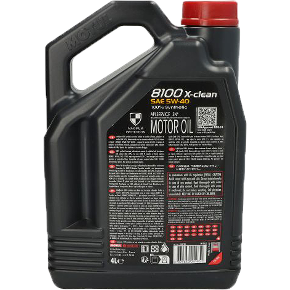 MOTUL 8100 X-CLEAN 5W40 C3 1.0L i 4.0L