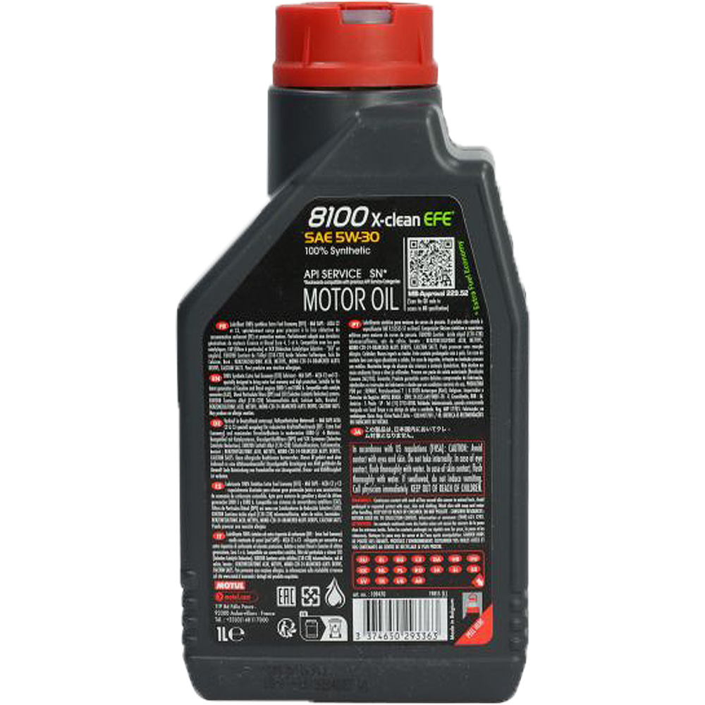 MOTUL 8100 X-CLEAN EFE 5W30 1.0L i 4.0L