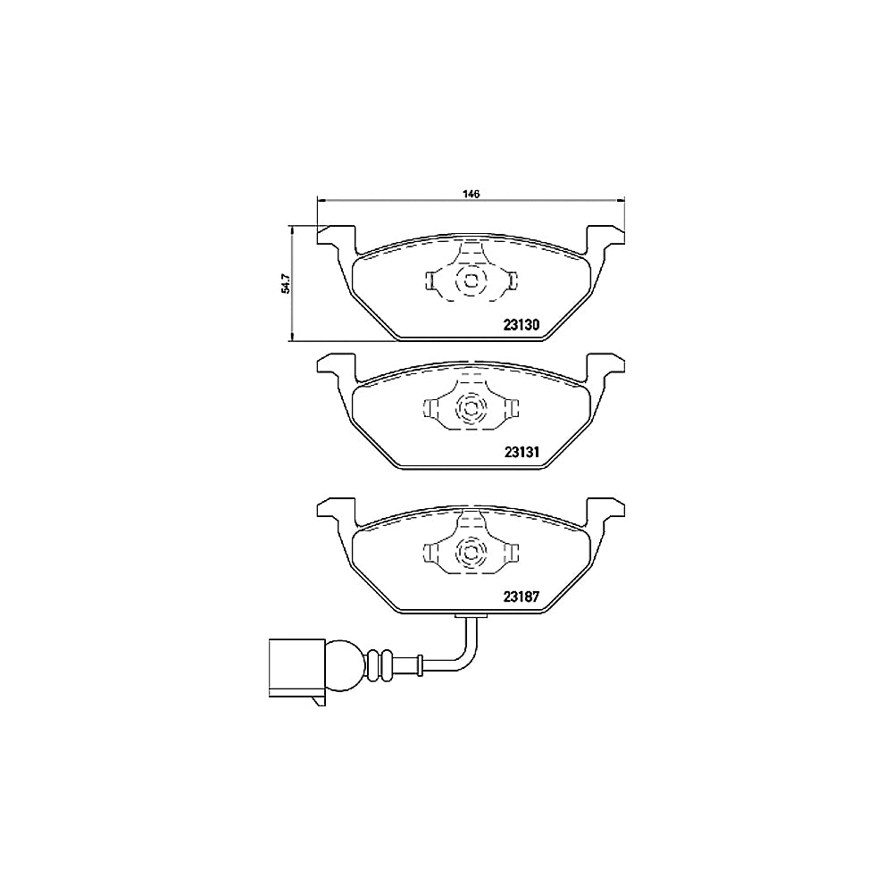 Kočione pločice BREMBO prednje - P 85 072