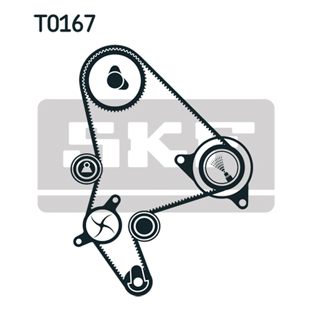Set pumpa za vodu + komplet zupčastog kaiša SKF - VKMC 03247