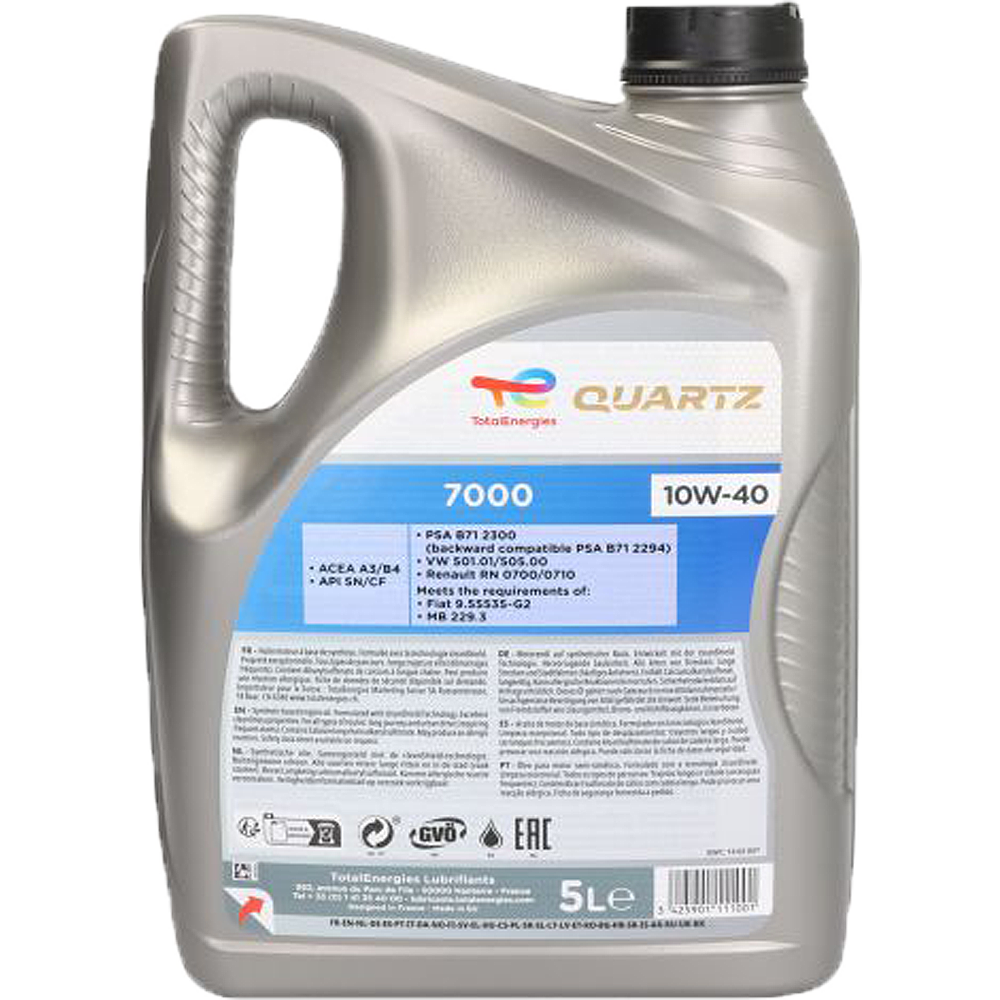 TOTAL QUARTZ 7000 10W40 1.0L i 5.0L
