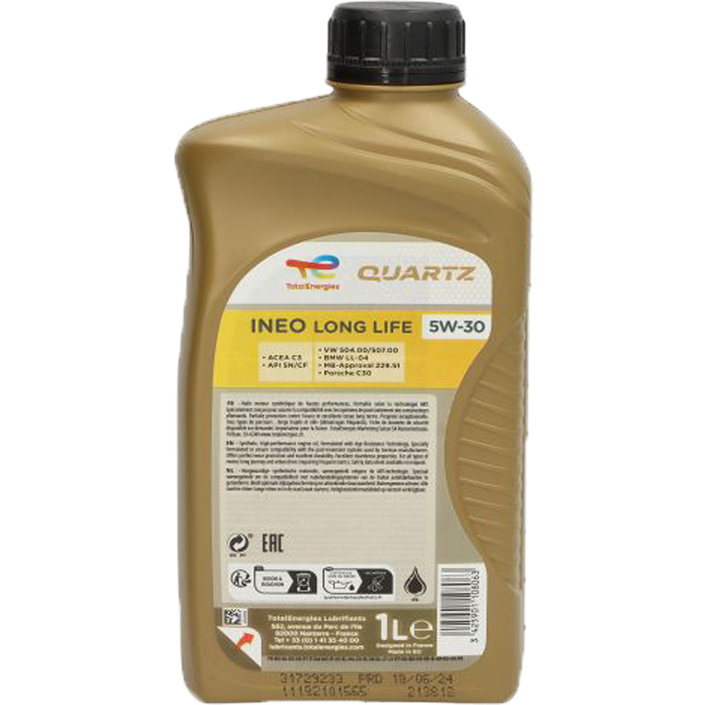 TOTAL QUARTZ INEO LL 5W30 1.0L i 5.0L