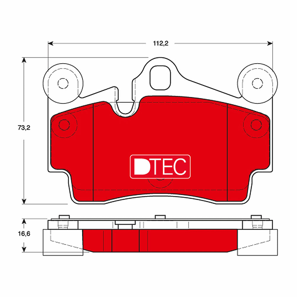 Kočione pločice TRW ceramic zadnje (Brembo Z18) - GDB1653DTE
