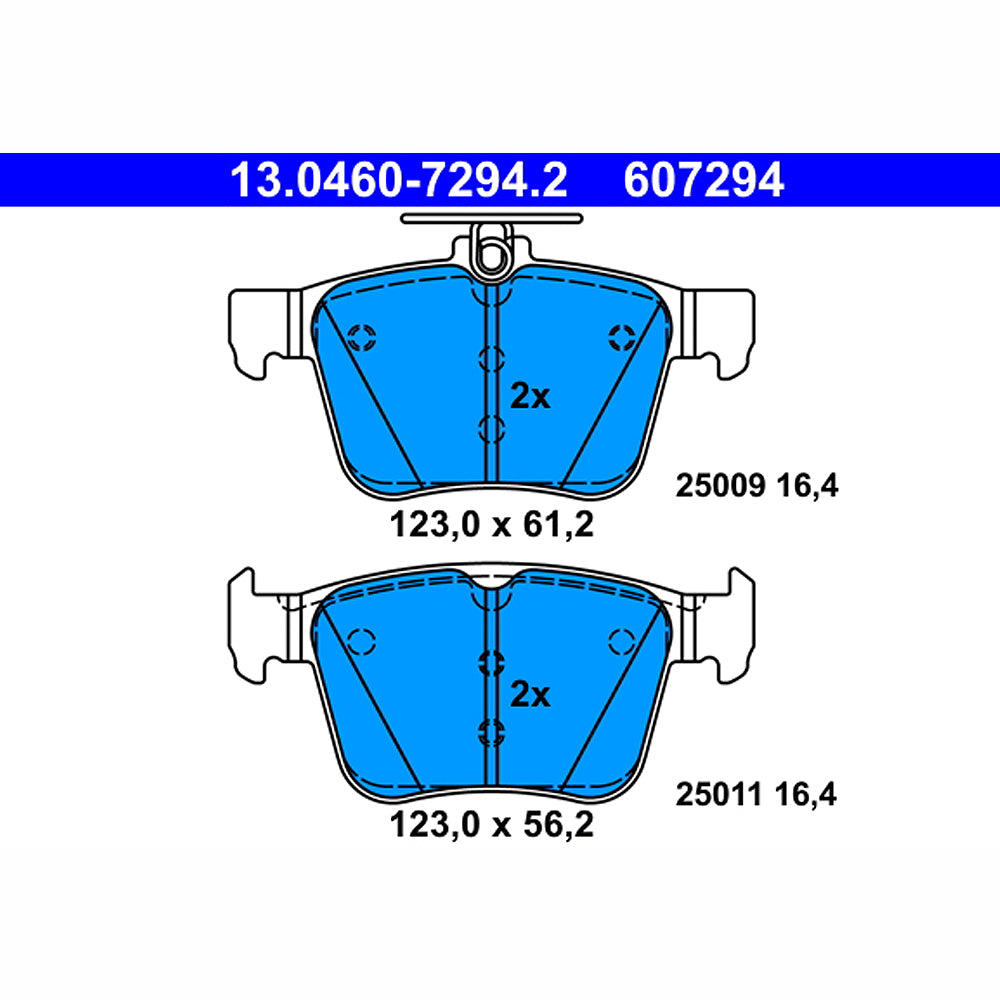 Kočione pločice ATE - 13.0460-7294.2