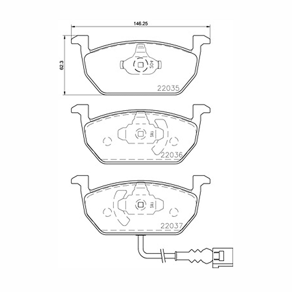 Kočione pločice BREMBO - P 85 137