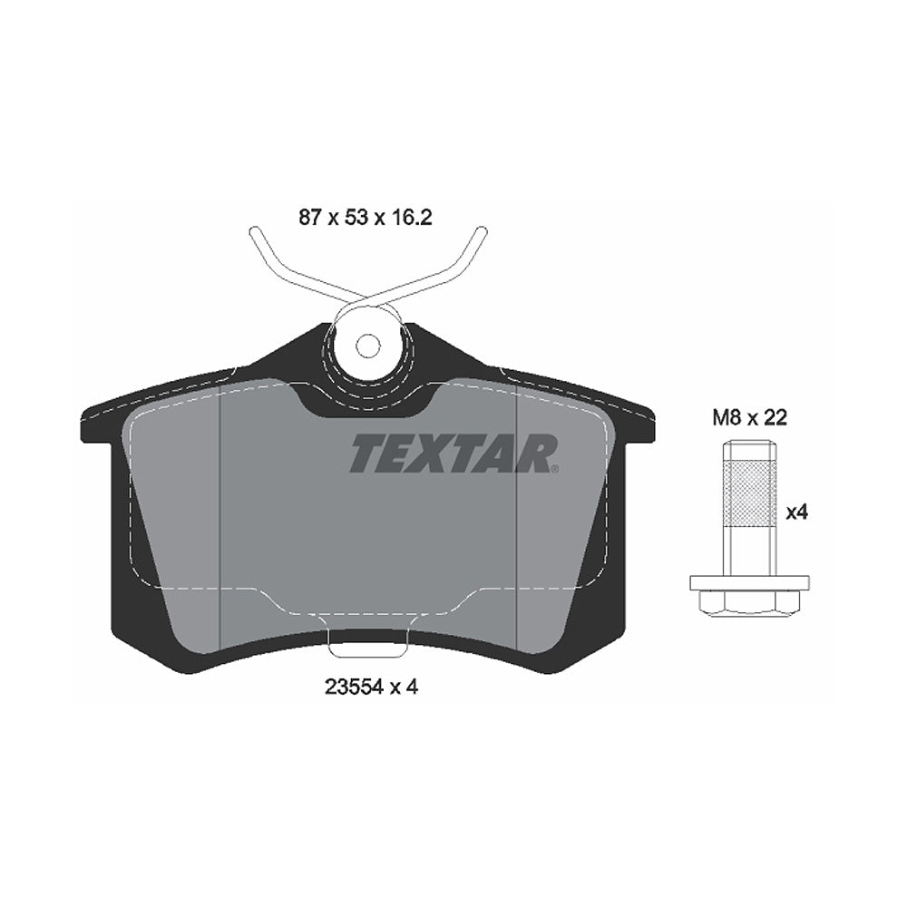 Kočione pločice TEXTAR - 2355406