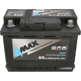 Akumulator 4MAX 12V 60Ah/640A AGM Start&Stop