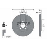 Kočioni disk TEXTAR - Golf 4 prednji - 92106605
