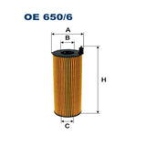 Filter ulja FILTRON - OE 650/6