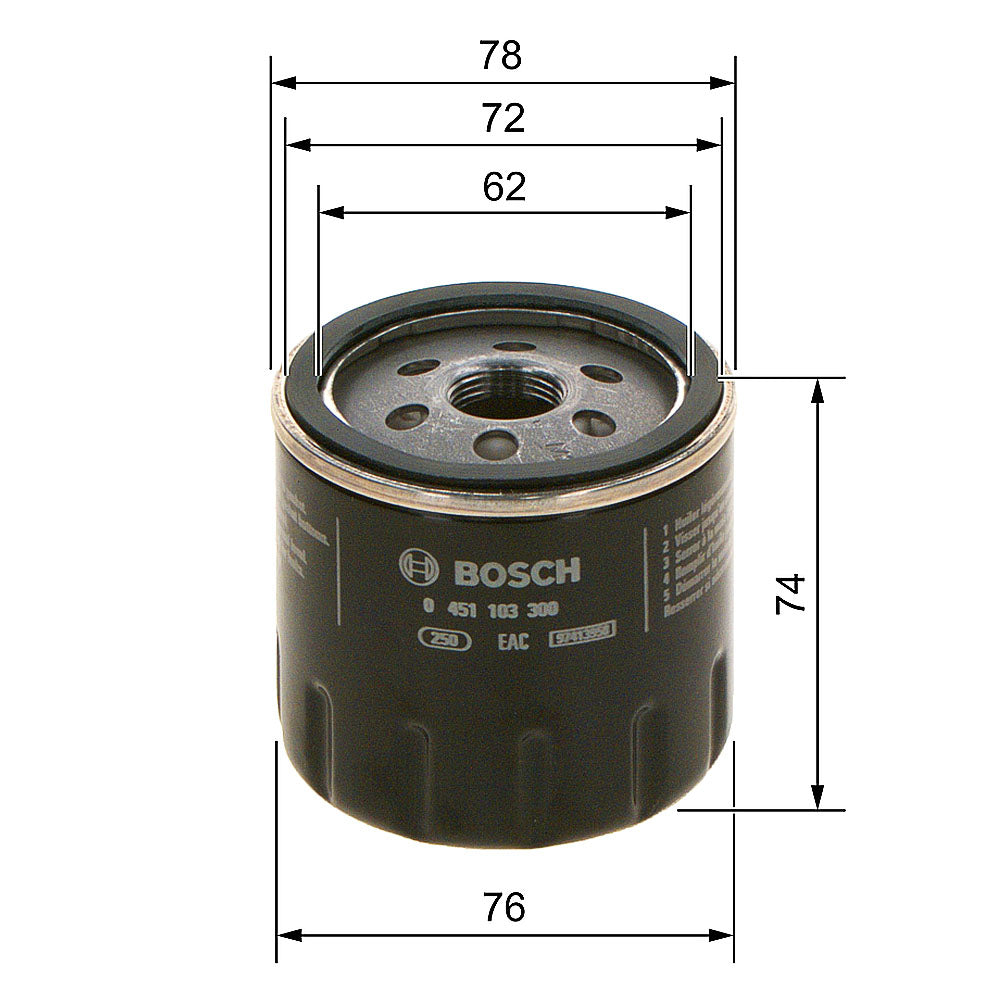 Filter ulja BOSCH 0 451 103 300 Alfa Romeo 147