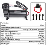 Kompresor airride 480C BLACK 12V - SFPair