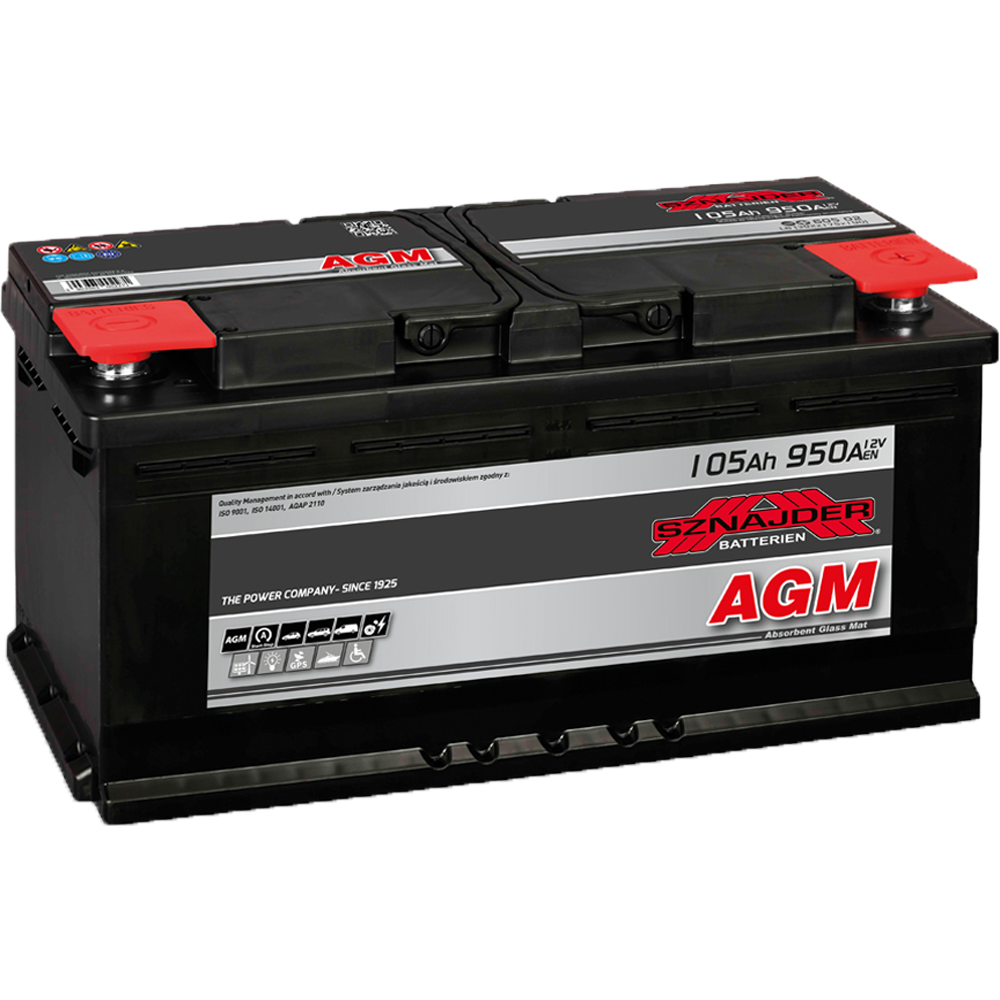 Akumulator SZNAJDER 12V 105Ah/950A AGM Start&Stop
