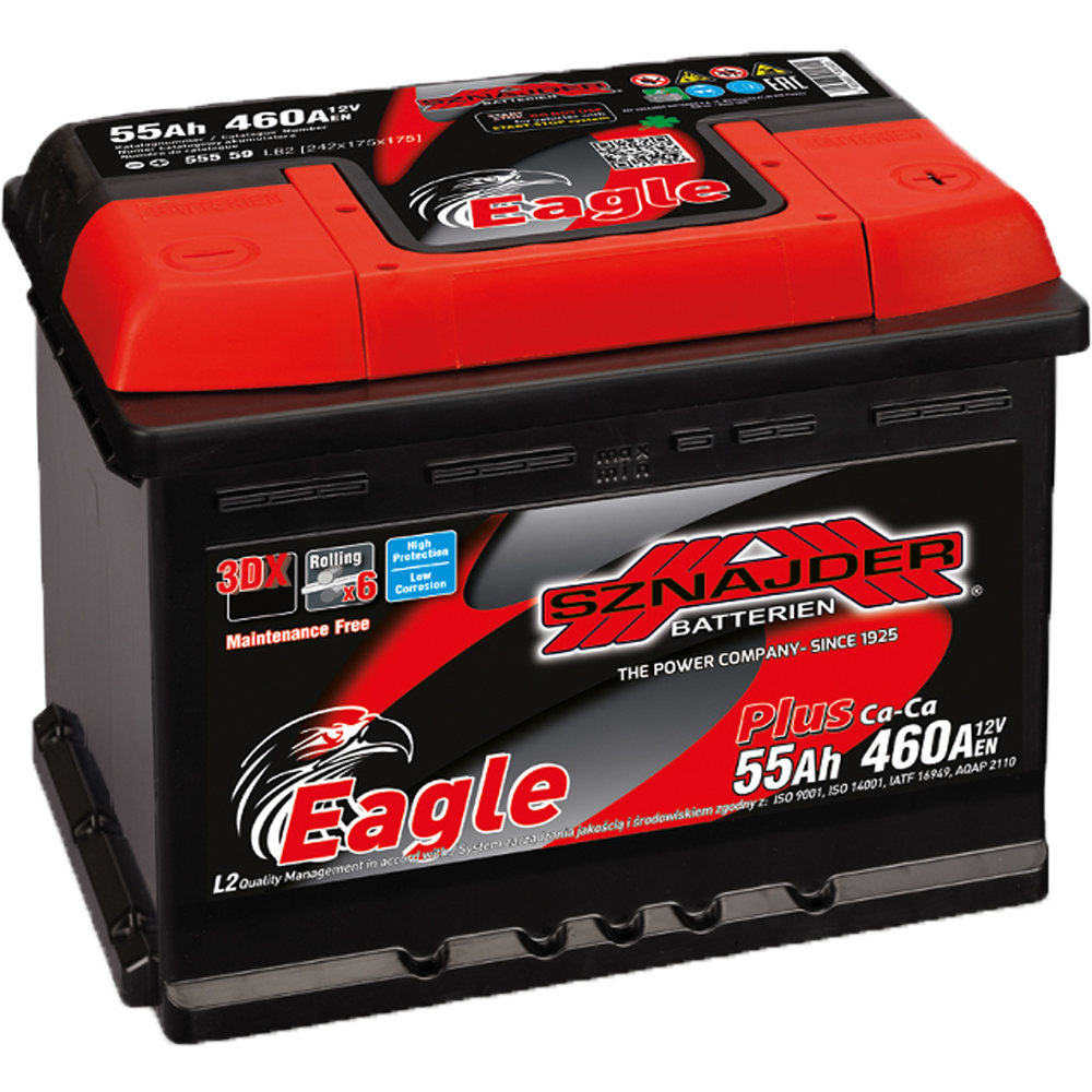 Akumulator SZNAJDER 12V 55Ah/460A